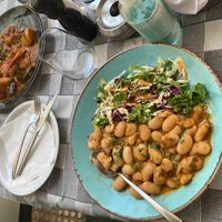 Chickpea dish at Valia Calda in Kalampaka