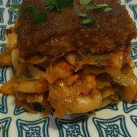 Vegetables pudding (can't remember the Greek name ^^) at Valia Calda in Kalampaka