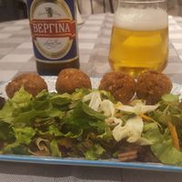 Walnut Balls and Salad at Valia Calda in Kalampaka