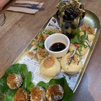 Tasting menu entrees for 4 at Yulli's Brews in Alexandria