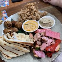 Mediterranean plate   at Yulli's Brews in Alexandria