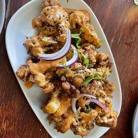 Spiced cauliflower  at Yulli's Brews in Alexandria