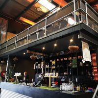 Bar area at Yulli's Brews in Alexandria