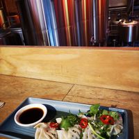 Steamed Tofu & Shitake Dumplings at Yulli's Brews in Alexandria