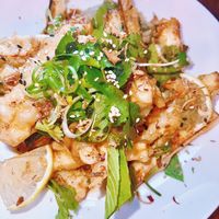 Fried Zucchini & Peanut Salad  at Yulli's Brews in Alexandria