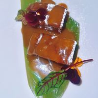 Sticky Pecan Date Pudding  at Yulli's Brews in Alexandria