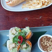 Lemongrass tofu summer rolls at Yulli's Brews in Alexandria