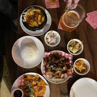 Korean feast  at Yulli's Brews in Alexandria