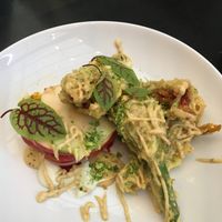 Zucchini flowers  at Yulli's Brews in Alexandria