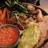 Religiously vegan breakfast at Charlie's Cafe in North London