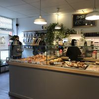 Inside at Croissant Croissant in Montreal