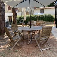 Nice garden  at Hedonist Lounge Bar Bistro in Novigrad