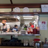 Counter at Swan Street Diner in Buffalo