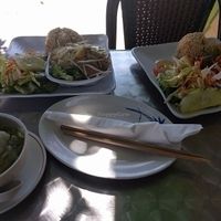 two lunch meals so delicioua at The Vegan House in Hollywood
