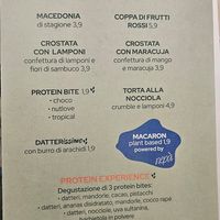 Dessert menu at That's Vapore City Life in Milan