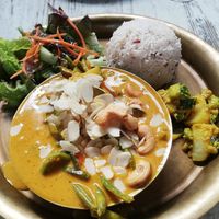 Tarkari Kaju Nariwal (11,50€ for dinner / 9€ for lunch) at Mitho Cha in Berlin