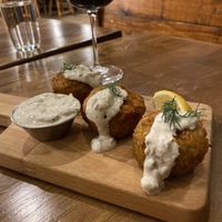 Jackfruit crab cakes at Renegade Kitchen & Craft Bar in Kelowna