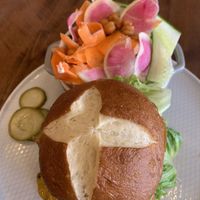 Burger + salad at Renegade Kitchen & Craft Bar in Kelowna