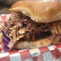 Pulled jackfruit sandwich  at Renegade Kitchen & Craft Bar in Kelowna
