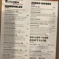 Menu at Renegade Kitchen & Craft Bar in Kelowna