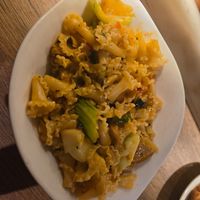 Pasta mit vegan Chicken in Orangen-Chili-Soße at Vapiano in Linz