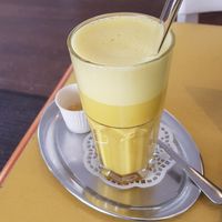 Golden milk at Cafe Animo in Ulm