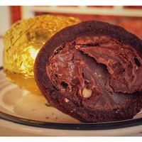 scrummy vegan chocolate and hazelnut egg at Scrummy Crumb in Hull