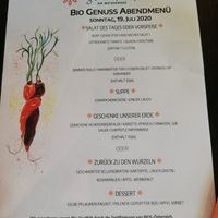 Menü at Strandhotel am Weissensee in Weissensee