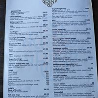 Lunch Menu at Rise & Grind in Wallasey