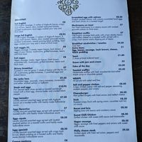 Breakfast Menu at Rise & Grind in Wallasey