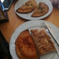 Empanadas and pastila at Papas Elvira in Granada