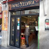 Fachada #Veganuary at Papas Elvira in Granada