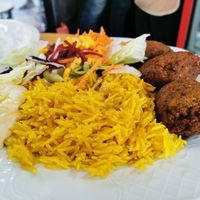Falafel sallad elvira at Papas Elvira in Granada