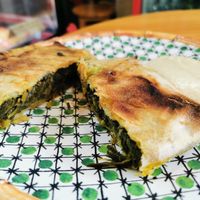 Spinach empanada at Papas Elvira in Granada