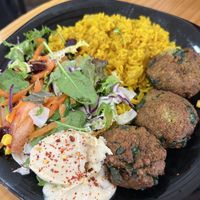 Plato falafel de espinacas, increíble  at Papas Elvira in Granada