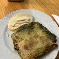 spinach empanada  at Papas Elvira in Granada