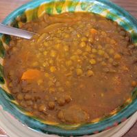 Lentil soup - simple but very tasty at Papas Elvira in Granada
