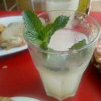 (Perdón por la foto borrosa) Limonada casera a 2€ at Papas Elvira in Granada