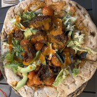 Pizza no pizza vegana   at El Local in Ibiza