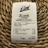   at El Local in Ibiza