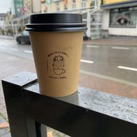 Chai latte with oat milk at Fixed Gear Coffee in Valkenburg