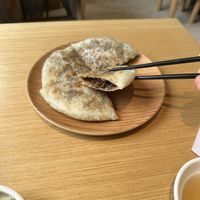 Meigancai Xianbing  at Dancing Dumplings 舞蔬尚饺 - Wǔ Shū Shàng Jiǎo - temporarily closed in Shanghai