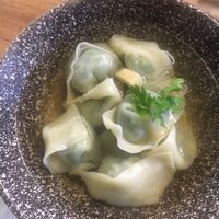 Dumplings in hot soup  at Dancing Dumplings 舞蔬尚饺 - Wǔ Shū Shàng Jiǎo - temporarily closed in Shanghai