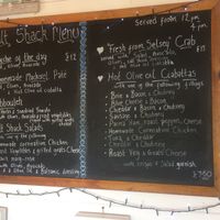Menu at Salt Shack Cafe in Hayling Island