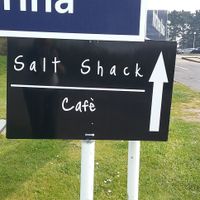 sign for Salt Shack. at Salt Shack Cafe in Hayling Island