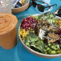 Miso Bowl w/ #2 Juice. The juice was like a refreshing virgin Bloody Mary. So good!   at Wheeze The Juice in Oklahoma City