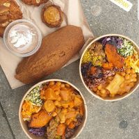The bowls were incredible, cookies are fire, and the gf bread was delicious ! at Fruta Madre in Lyon