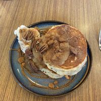 stewed apple pancakes  at The Old Gun Shop Café & Pantry in Lancaster