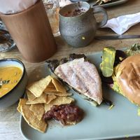 Homemade soup, mushroom melt and a New York bagel 👍🏻😉  at The Old Gun Shop Café & Pantry in Lancaster