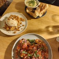 Biscoff Waffel, Bruschetta, Hummus Pesto Pot at The Old Gun Shop Café & Pantry in Lancaster